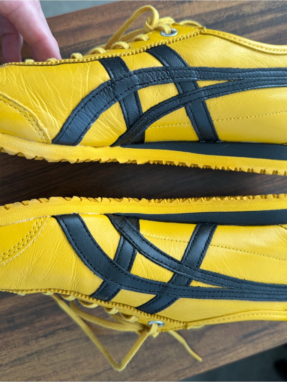 Onitsuka Tiger by Asics Yellow and Black Men's Sneakers